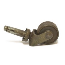 Vintage Furniture Metal Wheel Insert Caster Swivel Wheel 1 1/4&quot;  Diameter - £7.38 GBP