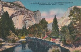 CA-California Yosemite Half Dome Washington Column Vintage Postcard D48 - £2.38 GBP