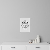 Custom Nature Wall Decals - Black and White Mountain Landscape - £23.80 GBP+