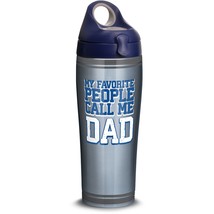 Tervis My Favorite People Call Me Dad 24 oz. Stainless Steel Water Bottle W/ Lid - £24.46 GBP