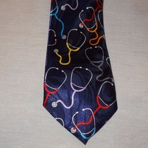 Doctor Stethoscopes Novelty Tie Necktie 58&quot; Steven Harris 100% Polyester - $12.67