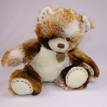 BUILD A BEAR Teddy Bear Brown And Cream Bear With Stitch Marks And Heart Plush - £8.59 GBP