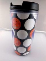 Starbucks Barista Travel Tumbler Coffee Mug Cup With Orange Faces 2004 Rosanna - £3.79 GBP