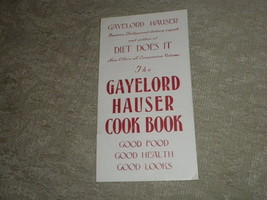 Gayelord Hauser Cook Book Promo Flyer &amp; order form for Hollywood Diet 19... - £3.13 GBP