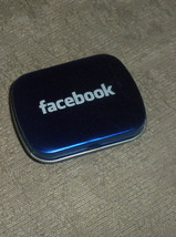 Facebook Pill or Mint Box Promotional Metal Tin Case c 2008 NF - £5.55 GBP