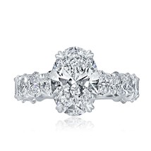 Igi 3.01 Karat Oval Brillantschliff Kunstdiamanten Grown Diamant 6.18 TCW Ring - £4,548.69 GBP