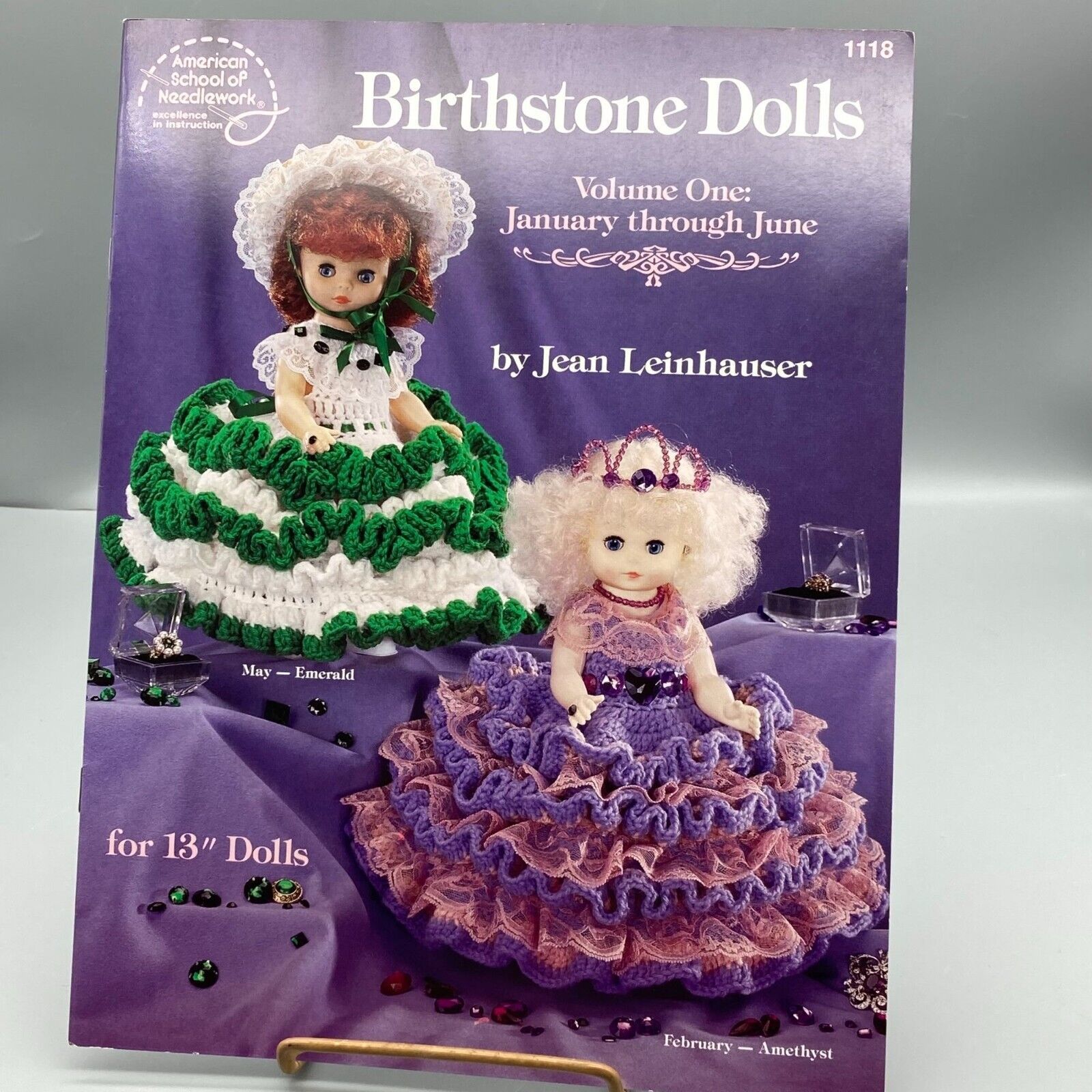 Vintage Thread Crochet Patterns, BIrthstone Dolls Volume One January-June 1118 - $7.85
