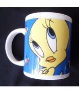 Tweety Bird Looney Tunes Warner Brothers Ceramic Coffee Mug w/Sylvester ... - £11.52 GBP