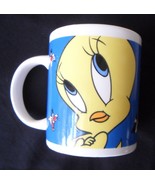 Tweety Bird Looney Tunes Warner Brothers Ceramic Coffee Mug w/Sylvester ... - $14.65