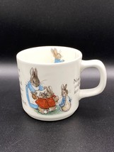 Wedgwood Child&#39;s Cup &quot;Peter Rabbit&quot; White porcelain. ONce Upon a Time...&quot;VTG UK - £13.47 GBP