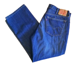 Levis 559 Jeans Relaxed Straight Fit Blue Cotton Denim Size 38x30 Zip Fl... - $18.76