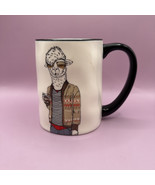 Hipster Animal Coffee Mug - Cool Llama in Sweater and Sunglasses, Stoneware - $12.86