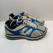 NIKE Air Max + White Blue 487982-104 Running Train Athletic Shoes Mens Sz 12 - £23.29 GBP