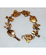 TOFA Magic Themed Charm Bracelet ~ Classic Gold Tone  #5430260 - $185.63 MXN