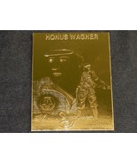 Honus Wagner ~ 22k Gold Foil Baseball Card, 1996, Plastic Holder, w/Serial# - $7.79