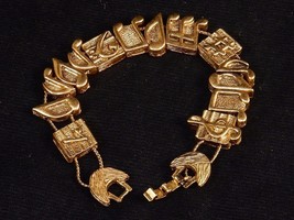 Charm Bracelet, Music Notes Classic TOFA Slider 1995 (NOS) ~ Gold or Bronze Tone - $9.95