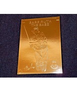 Babe Ruth ~ 22k Gold Foil Baseball Card, 1996, Plastic Holder, w/Serial#... - £19.25 GBP