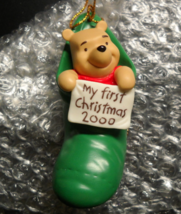Walt Disney Winnie Pooh and Friends Chistmas Ornament 2000 My First Christmas - $14.99