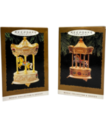2 pcs 1995+1996 Hallmark Tobin Fraley Holiday Carousel Magic Collector O... - $29.19 CAD