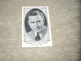 American Caramel Company Actor Card # 36 Herbert Rawlinson of Universal VG - £3.45 GBP