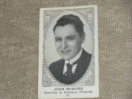 American Caramel Company Actor Cards # 77 John Bowers of Goldwyn Picture... - £4.62 GBP