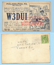 1933 Antique Cartoon Art Postcard Philadelphia Fred G Probst Jr. QSL Card W3DUI - £78.59 GBP