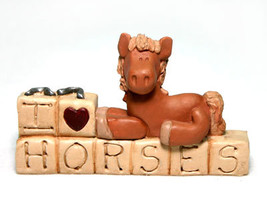 I Love Horses Figurine - £3.95 GBP