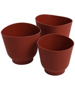 Norpro 3 Piece Silicone Bowl Set, Red, 6.5 x 6.5 x 6.2 inches, As Shown,... - $46.99