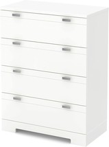 South Shore Reevo 4-Drawer Chest, Pure White - £179.45 GBP