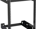 12U Wall Mount Rack Open Frame 19&quot; Server Equipment 18 Inches Depth 2 Po... - £212.44 GBP