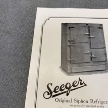National Geographic November 1919 Seeger Siphon RefrigeratorsVintage Pri... - £9.49 GBP