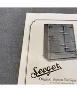 National Geographic November 1919 Seeger Siphon RefrigeratorsVintage Pri... - €10,35 EUR