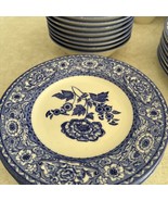 Rosemont Blue QUEEN&#39;S Set Of 8 Fine Plates, Cups, Bowls Small Plate Blue... - £116.77 GBP