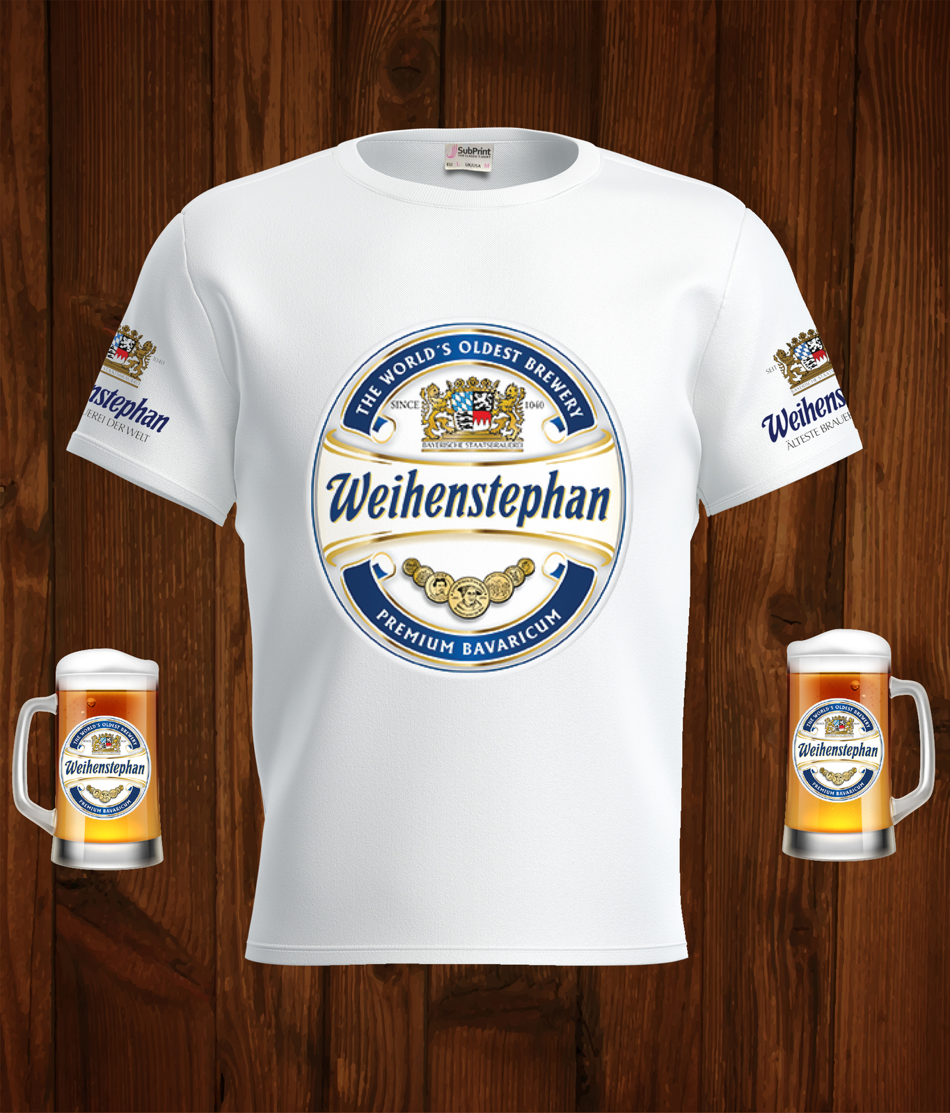 Weihenstephan  Beer White T-Shirt, High Quality, Gift Beer Shirt