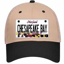 Chesapeake Bay Maryland Novelty Khaki Mesh License Plate Hat - £23.17 GBP