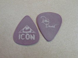ICON DREW BOLLMANN PURPLE GUITAR PICK RIGHT BETWEEN THE EYES 1989 TOUR C... - $12.38
