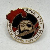 Tampa Florida Elks Lodge 2745 BPOE Benevolent Protective Order Enamel Hat Pin - £6.35 GBP