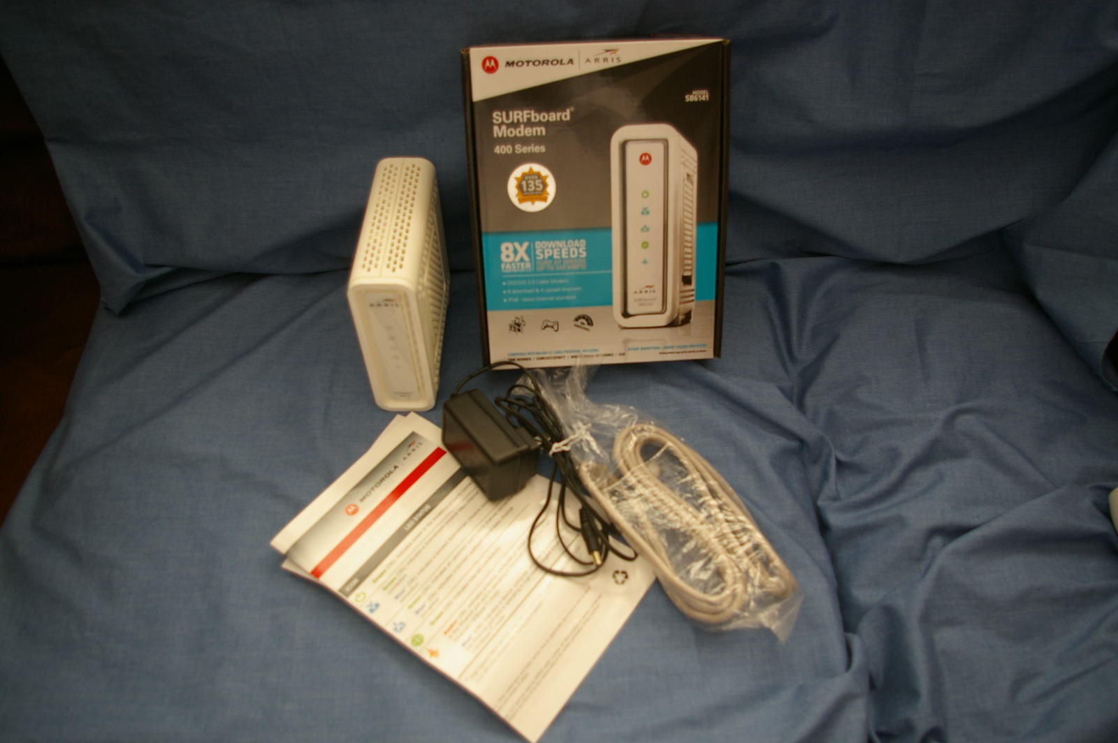 ARRIS SURFboard SB6141 8x4 DOCSIS 3.0 Modem with and Power