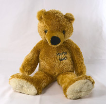 Manley Toy Direct Plush Bear Myrtle Beach Embroidered Gold 18&quot; Tall Vintage - £11.87 GBP