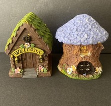 Fairy Garden Mushroom Fairy Houses Set Of 2 NEW - £8.21 GBP