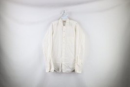 Vintage 50s Streetwear Mens 16 34 Sanforized Cotton French Cuff Button Shirt USA - £70.04 GBP