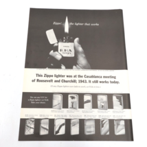 1964 Zippo Lighters The Lighter That Works Print Ad 10.5x13.5 - £6.28 GBP