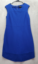 Laundry by Shelli Segal Dress Womens Size 10 Blue Sleeveless Round Neck Back Zip - £19.53 GBP
