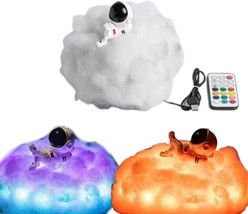 LED Colorful Clouds Astronaut Lamp- LED Astronaut Lamp with Rainbow Effect as Ch - £31.63 GBP
