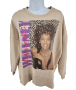 Whitney Houston Sweatshirt Size S Oversized Retro Graphic Print - $23.73