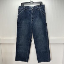Urban Pipeline Jeans Mens 33x30 Blue Carpenter Loose Baggy Wide Denim St... - $37.99