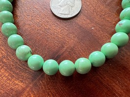 10mm Green Composite Turquoise Round Drilled Bead 15 1/2&quot; strand Gaspeit... - £9.02 GBP