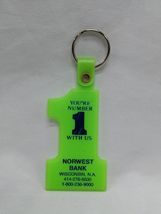 Vintage You&#39;re Number 1 With Us Northwest Bank Wisconsin Keychain - $20.94 CAD