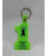 Vintage You&#39;re Number 1 With Us Northwest Bank Wisconsin Keychain - €12,72 EUR