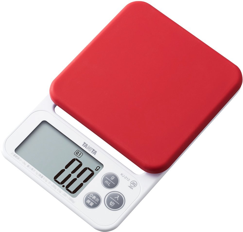 Primary image for Tanita Kj-212 Rd Cooking Scale, Digital, 4 Point 4 Lbs (2 Kg), 0 Point 04 Oz (0